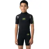 Ocean & Earth Shorty à Manches Courtes Avec Fermeture éclair Dans Le Dos Surf School Spring 2 Mm