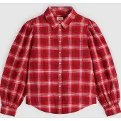 Levi's Juna Western Long Sleeve Shirt Rouge L Femme