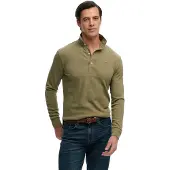 Superdry pour homme. M6010958A Polo Classic Rugby vert (XXL), Casuel, Coton, Classique, Manche longue