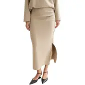 Scotch & Soda Ufs01663f Midi Skirt Beige XS Femme