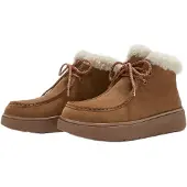 FitFlop pour femme. A9M-E48 Bottes Gen-FF Shearling terracotta (41), Marron, 3 à 5 cm, Cuir, Lacets, Casuel