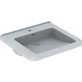 Geberit Keramag / lavabo Renova Comfort Square encastrable 60 cm blanc 128660000 (550 mm, 600 mm)