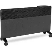Vonroc Radiateur électrique textile 2000W - inverter - 24m² | WiFi - noir