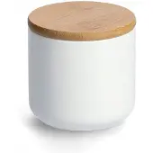 Zeller Pot en céramique avec couvercle pour produits en vrac, 320 ml