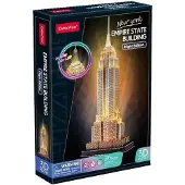 Cubic Puzzle 3D Cubic Fun Empire State Building avec lumières Led