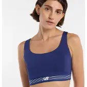 New Balance Soutien-gorge de sport 'AC Train' bleu foncé / blanc naturel