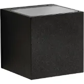 Albert Applique LED carrée Rhain 10,5 cm - noir