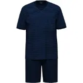 Ammann Pyjama court ' Extra Light ' bleu foncé