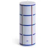 HAY Column Bougie Light Blue, Blue, Bordeaux & Silver | Medium