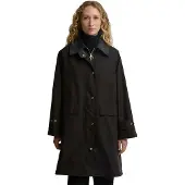 Barbour pour femme. LWX1588 Veste Agatha Enduite marron foncé (S), Casuel, Coton