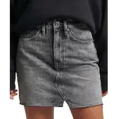 Superdry Vintage Denim Mini Skirt Gris 28 Femme