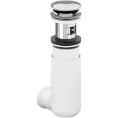 Villeroy & Boch easyaccess siphon avec bonde push open chrome 92198800