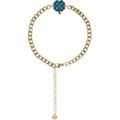 GRASSLAND Bracelet turquoise / or