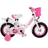 Volare Vélo enfant Ashley 12 pouces sans frein à rétropédalage, blanc