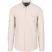 New zealand auckland Chemise NZA Barn Twill Col Boutonné Sable Beige taille L