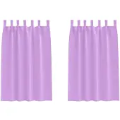 vidaXL Rideaux occultants avec anneaux 2 pcs lilas 175 x 140 cm