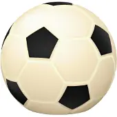 Ansmann 1800-0099 Veilleuse LED en silicone « Ballon de football », blanc/noir