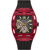 GUESS Montre à affichage analogique 'PHOENIX' rouge
