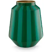 Pip studio Vase Metall Stripes grün 24x29cm