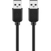 Goobay USB 2.0 Hi-Speed Kabel A Stecker auf A Stecker schwarz 5 m