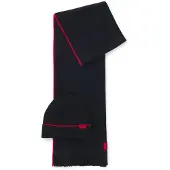 HUGO Zaschel 10260700 Red Scarf Noir Homme