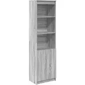 vidaXL Highboard Gris Sonoma 50x35x180 cm Bois composite
