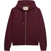 Superdry Signature Embroidered Full Zip Sweatshirt Rouge L Femme