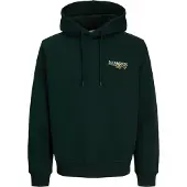 Jack & Jones Sweat-shirt 'JJJADE' jaune / sapin / blanc
