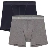 Hom Boxers ' Long Boxer Briefs HO1 ' bleu marine / bleu foncé / gris