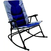 Fultyme Rv Rocking Folding Chair Bleu