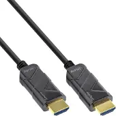 InLine 17925I Câble HDMI AOC, Câble HDMI ultra haute vitesse, 8K4K, noir, 25m