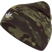 Adidas Originals Bonnet 'CUFFLESS CAMO' brun foncé / kaki / vert foncé