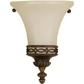 Elstead Lighting Applique murale Elstead Drawing Room, douille E14, finition noyer