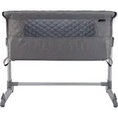 X-adventure X Adventure lit cododo Gris – berceau co-sleeper avec matelas et sac de transport, réglable sur 6 hauteurs, anti-reflux, roulettes, jusqu’à 9 kg