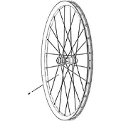 Zipp Rayon Cx-ray J-bend External With Titanium Washers 3 Unités