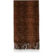 Twinset pour femme. 262TO5020 Étole à imprimé animal marron (OSFA), Casuel, Polyester