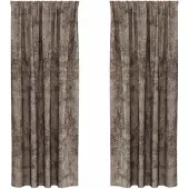 vidaXL Rideaux en velours avec tringles 2 pièces Cappuccino 225 x 140 cm Velours