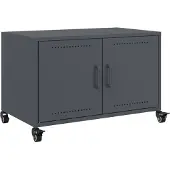 vidaXL Armoire TV anthracite 68x39x43,5 cm Acier laminé à froid
