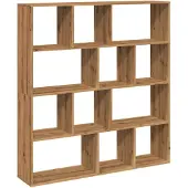 vidaXL Bibliothèque chêne artisanal 132x29x141,5 cm bois d'ingénierie