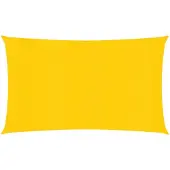 vidaXL Voile d'ombrage 160 g/m² Jaune 2,5x5 m PEHD