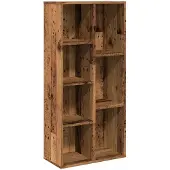 vidaXL Bibliothèque vieux bois 50x25x104 cm