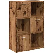 vidaXL Bibliothèque vieux bois 60,5x30x90 cm bois d'ingénierie