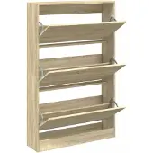 vidaXL Armoire à chaussures chêne sonoma 80x21x125,5cm bois ingénierie