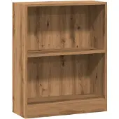 vidaXL Bibliothèque chêne artisanal 60x24x76 cm bois d'ingénierie