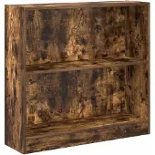 vidaXL Bibliothèque chêne fumé 80x24x76 cm bois d'ingénierie