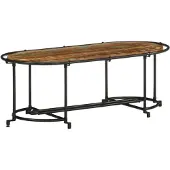 vidaXL Table basse 110x55x40 cm Vieux bois massif