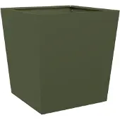 vidaXL Jardinière vert olive 50x50x50 cm acier