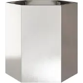 vidaXL Jardinière hexagone 46x40x45 cm acier inoxydable