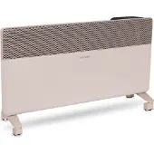 Vonroc Radiateur électrique textile 2000W - inverter - 24m² | WiFi - beige