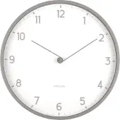 Karlsson - Horloge murale Sencillez - Gris foncé - Ø30cm